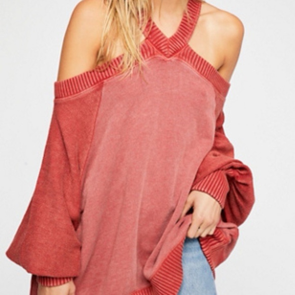 Free People - These Shoulders Pullover in Red